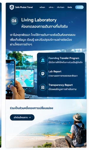 05 · Living Laboratory — ภาพแนวคิดประกอบ ไม่ใช่หลักฐานการเปิดบริการจริง
