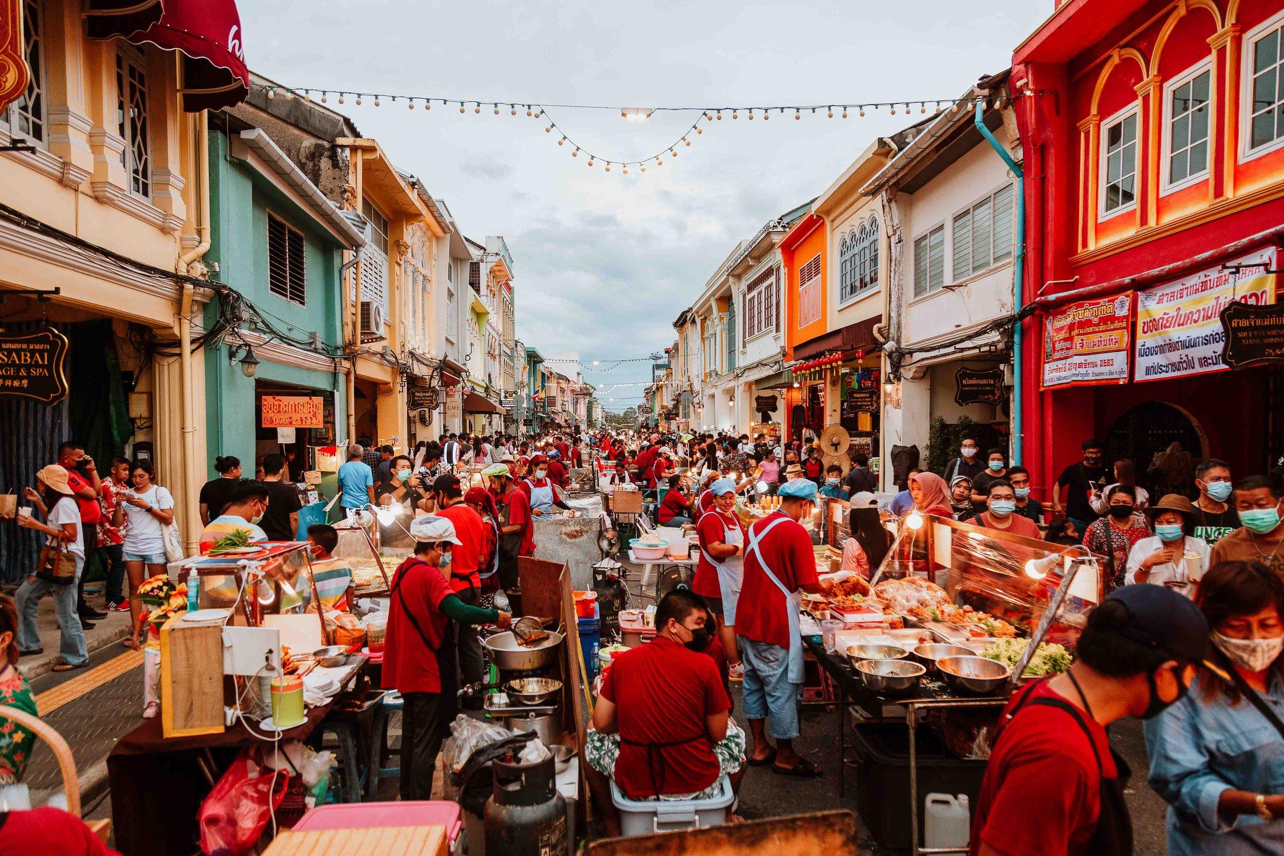 บรรยากาศเมืองเก่าภูเก็ตและอาหารท้องถิ่น สำหรับ Phuket Old Town & Local Food